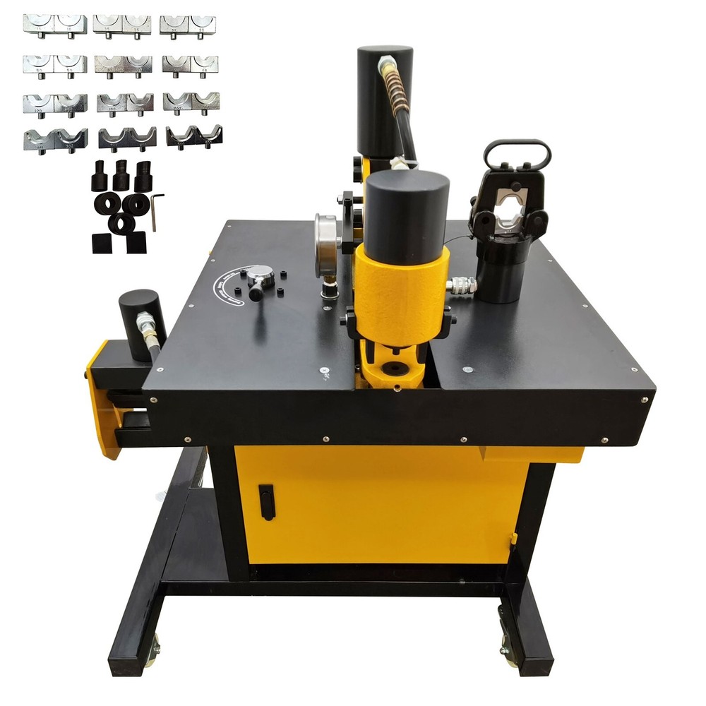 Electric Busbar Processing Machine Hole Puncher Bending Crimping Cutting 0°-90°