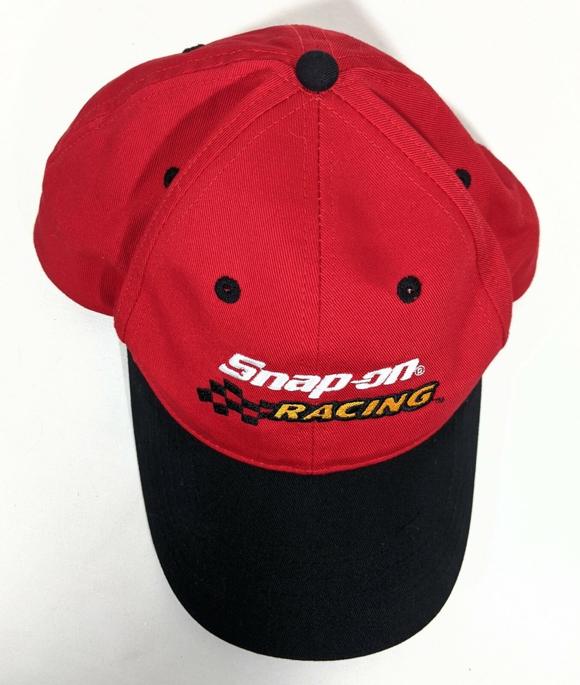 Snap On Hat Red Black Racing