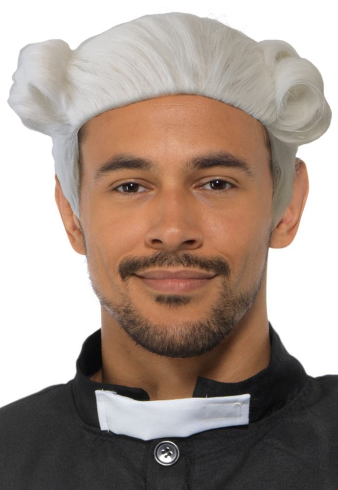 White Colonial Legislator Wig Costume Accessory