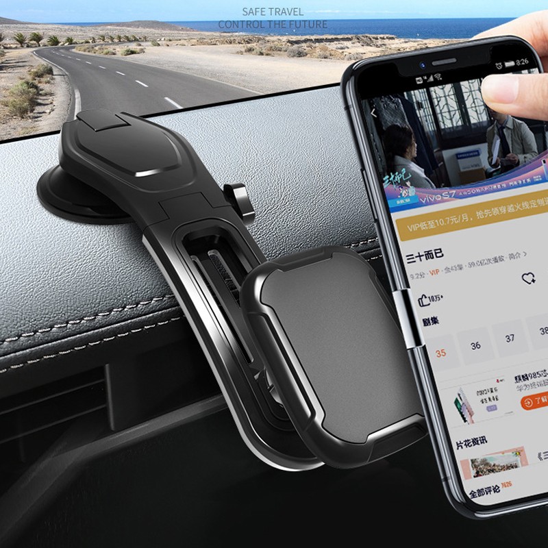 Magnetic 360° Rotatable Phone Mount Holder Car Dashboard Gravity Adjustable