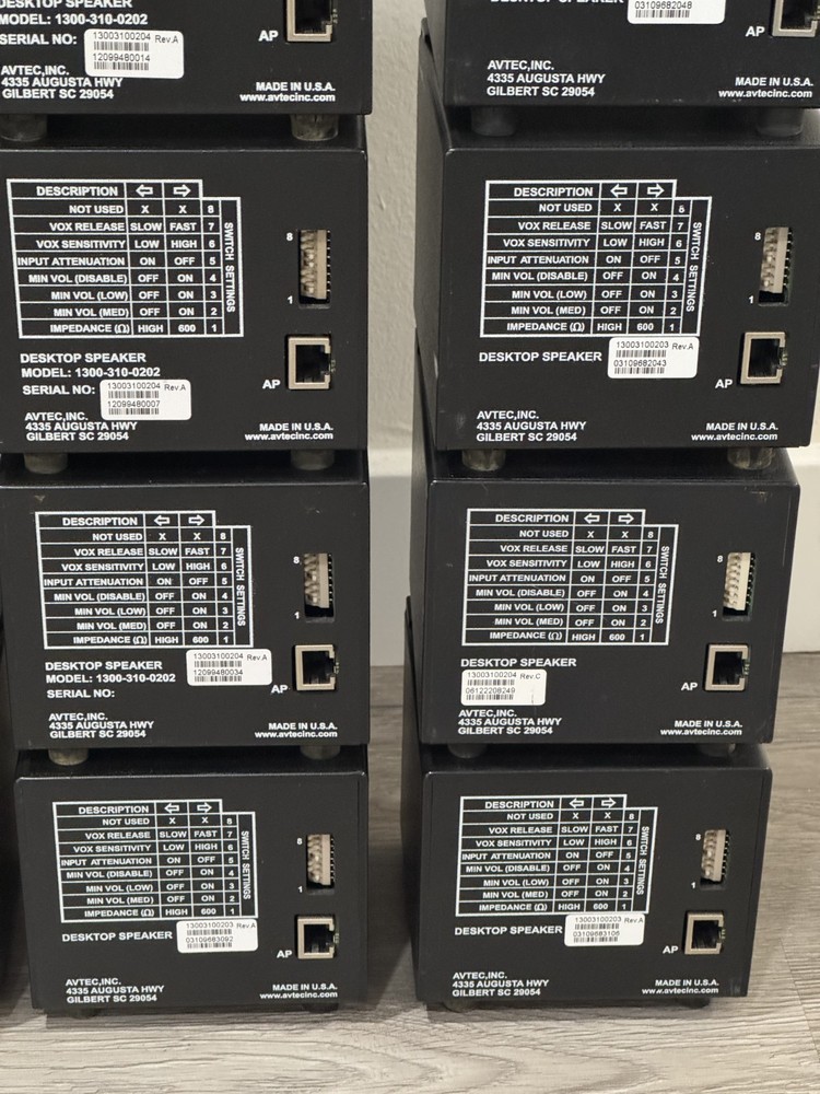41Pcs Avtec Scout Audio Dispatch Console System
