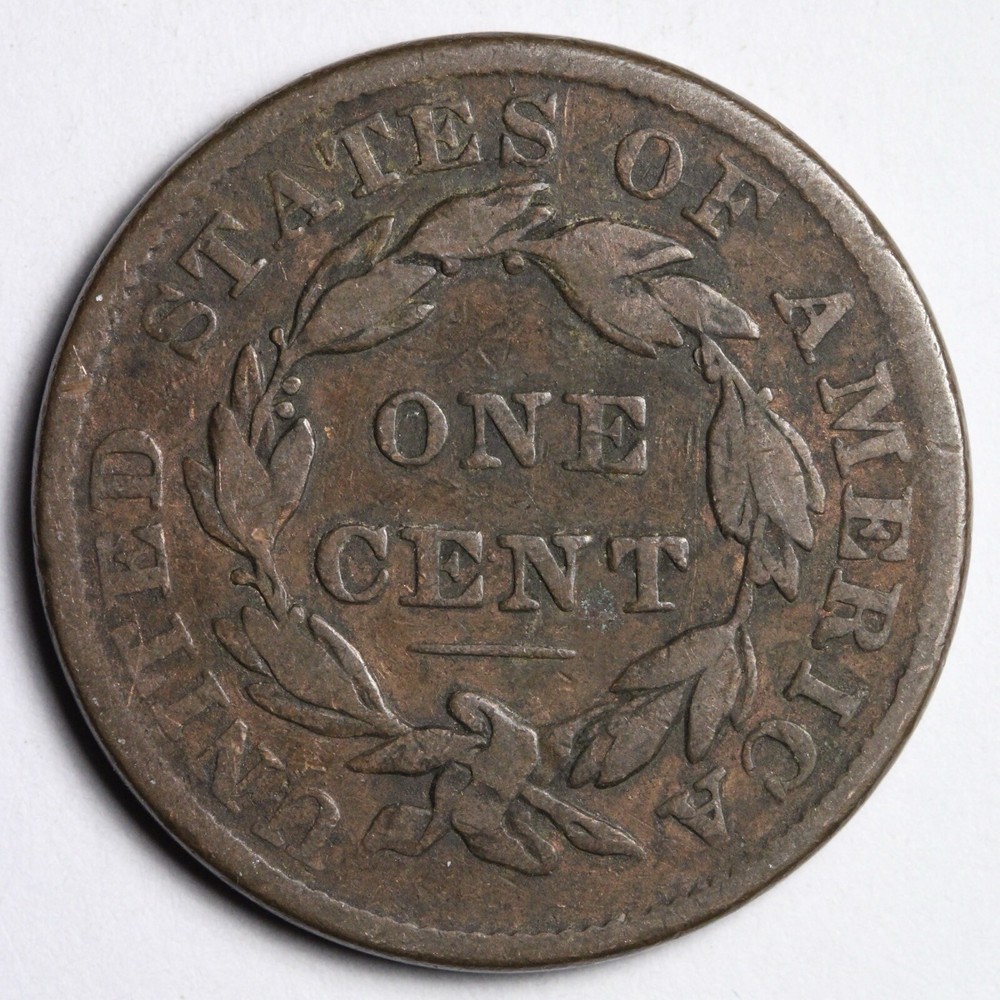 1837 Coronet Head Large Cent CHOICE FINE+ E143 TSCX