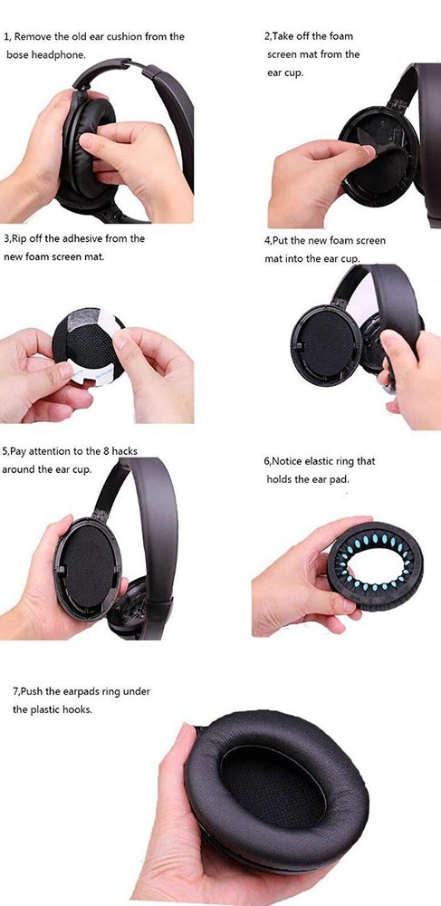 Ear Pad Cushion Replacement For Bose Quietcomfort 25 First Class Package!