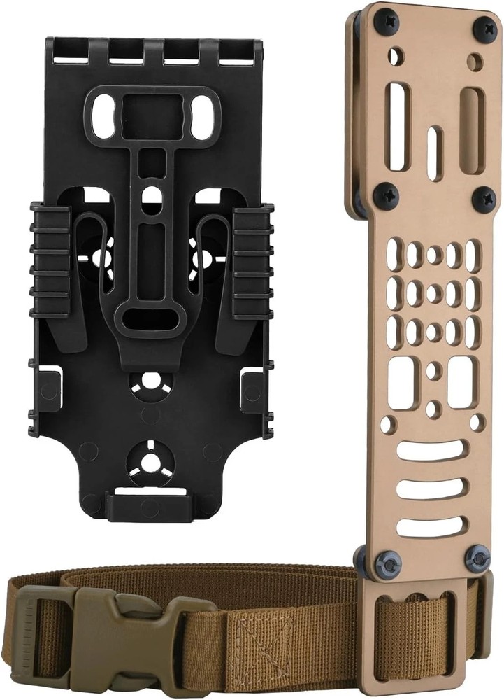 Tactical Modular Holster Adapter with QLS kit, Drop Leg Platform tan