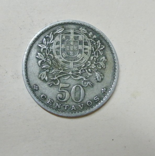 1958 PORTUGAL 50 CENTAVOS *Circulated