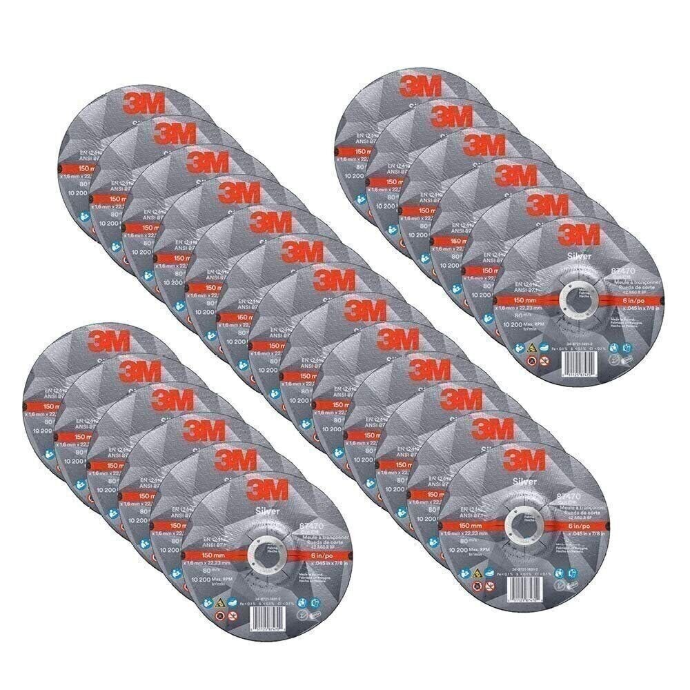 3M Silver Cut-Off Wheel, Precision Shaped Ceramic, Long-Lasting