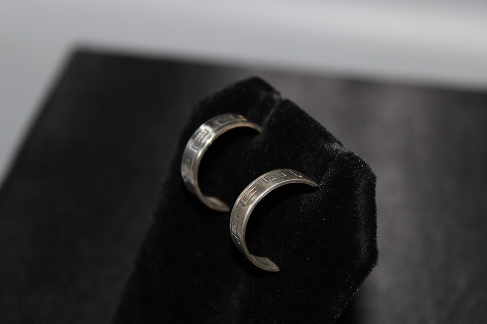 Sterling Silver Half Hoops