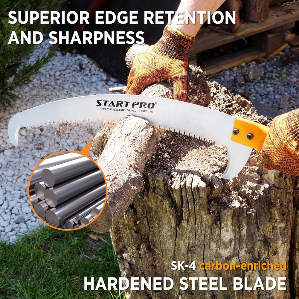 Startpro 29Ft Reach Tree Pruning Saw, Telescopic Manual Lightweight Extendable 2