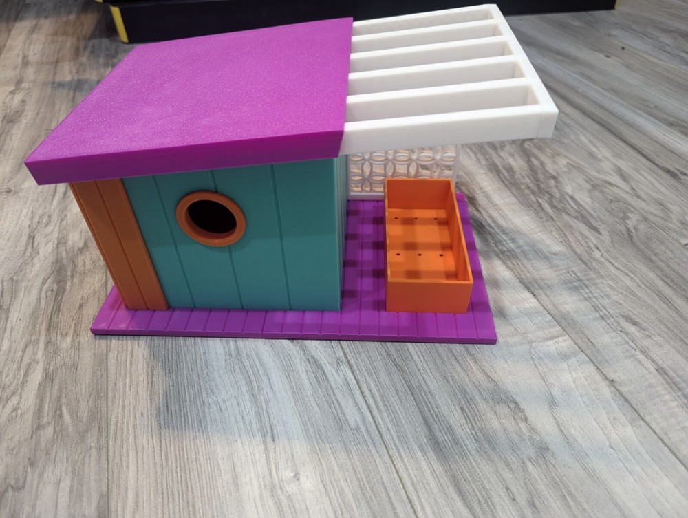 Midcentury Bird House / Feeder /Planter