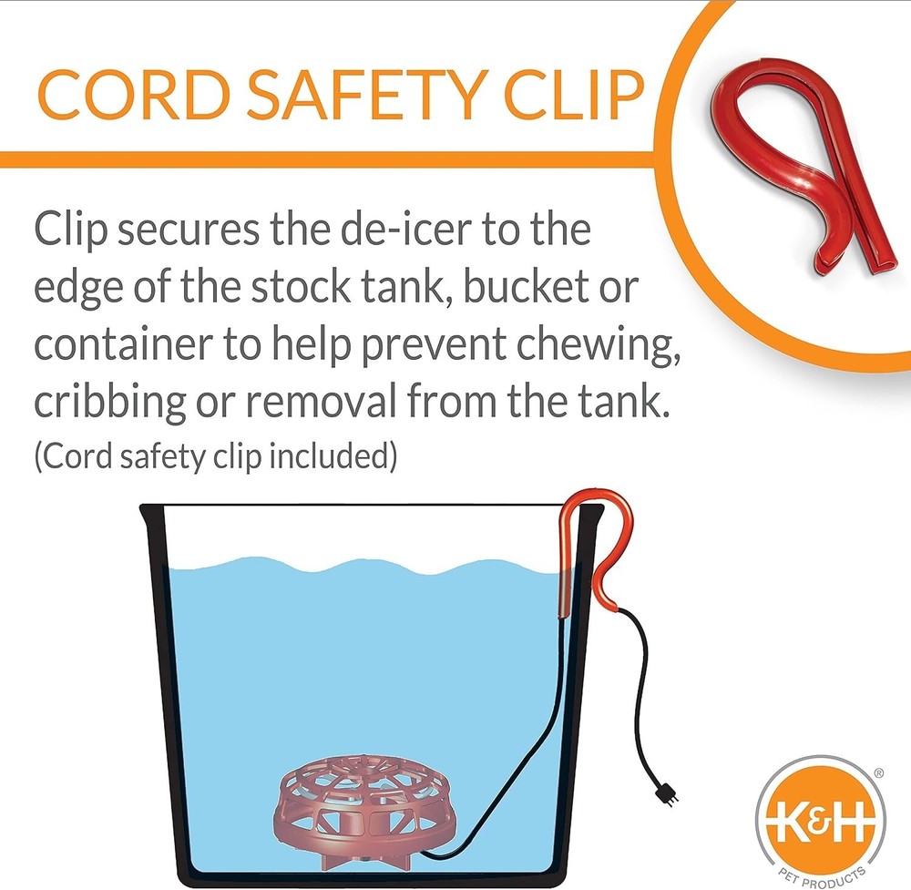 Automatic Submersible Bucket Deicer - Keeps Water Ice-Free for Birds & Animals