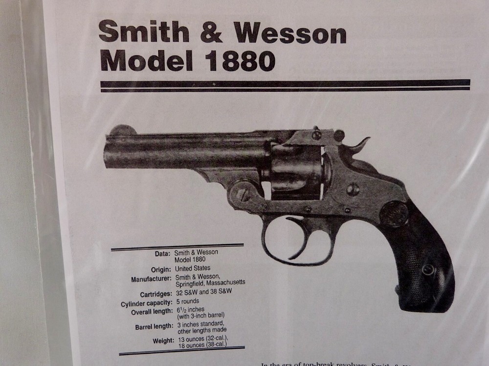 SMITH & WESSON MODEL 1880 HAND GUN BREAK DOWN INSTRUCTION KIT