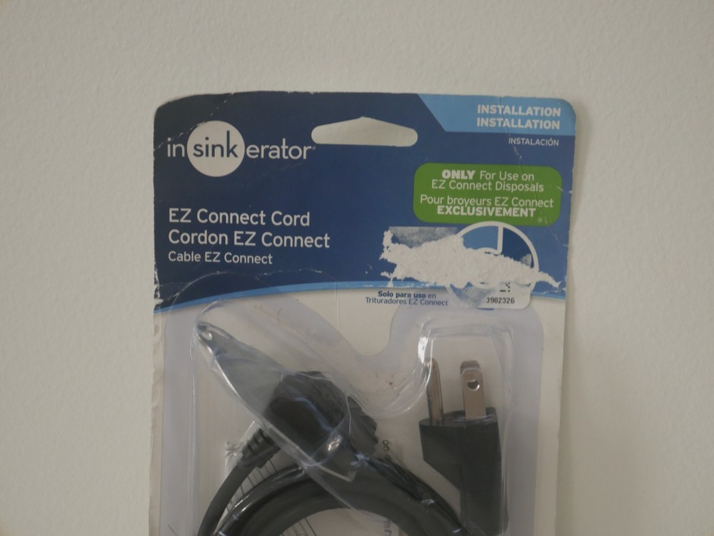 InSinkErator CRD-EZ EZ Connect Power Cord Accessory (1C2)