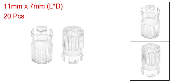 20Pcs 5mm LED Lamp Socket Light Emitting Diode Holder Cap Clear