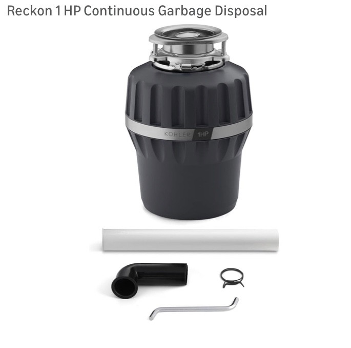 Reckon 1 HP Continuous Feed Garbage Disposal – Powerful & Quiet