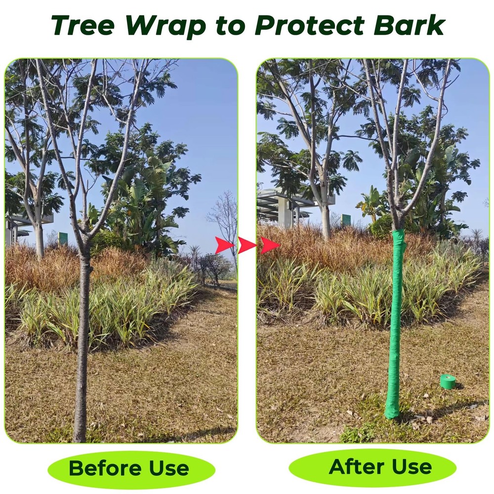 Yeeyeah 3”x 150’Tree bark Protector, Trunk Protector - 3" x 150', Green