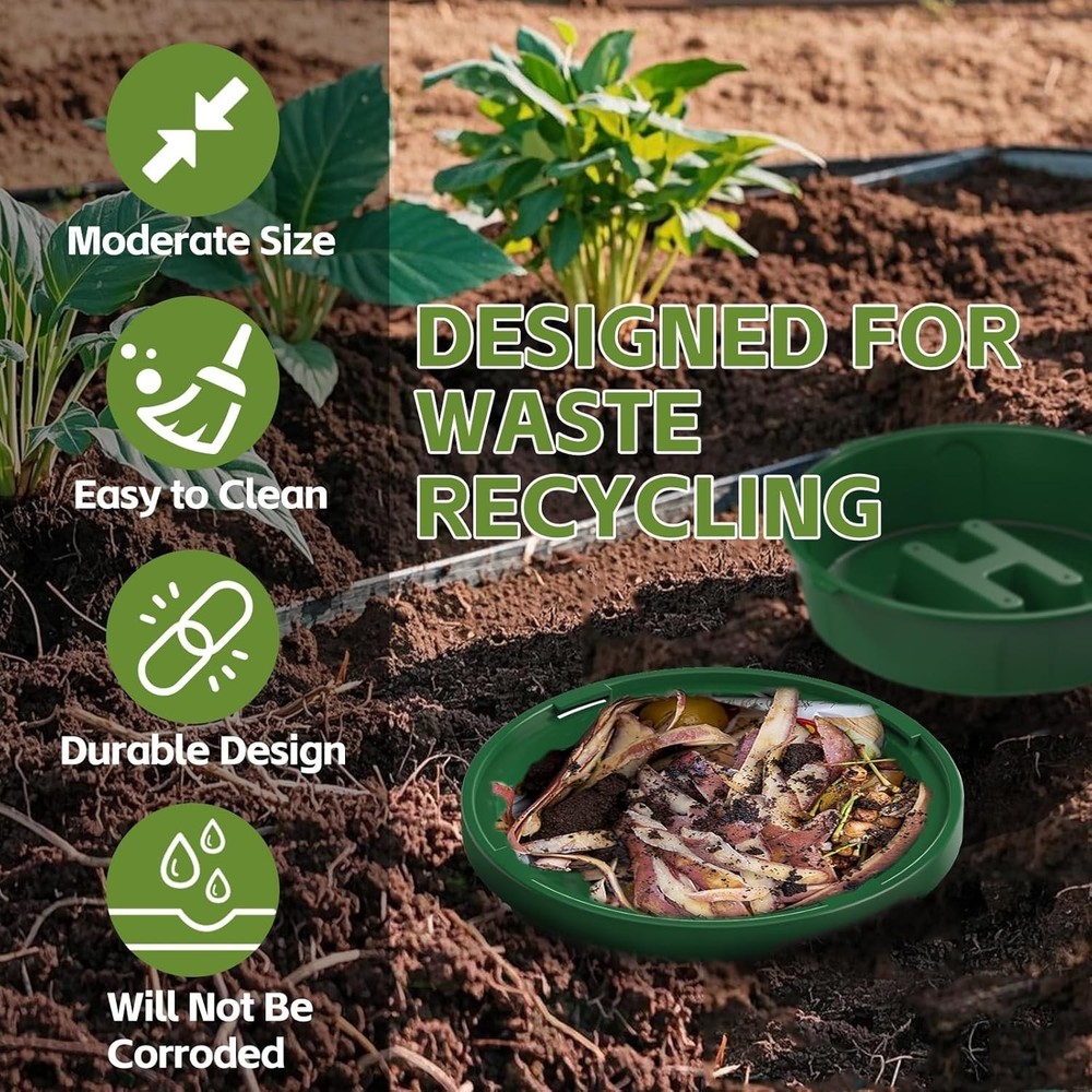 2-Pack Worm Composter for Gardens | Easy Vermicomposting Bin for Beginners