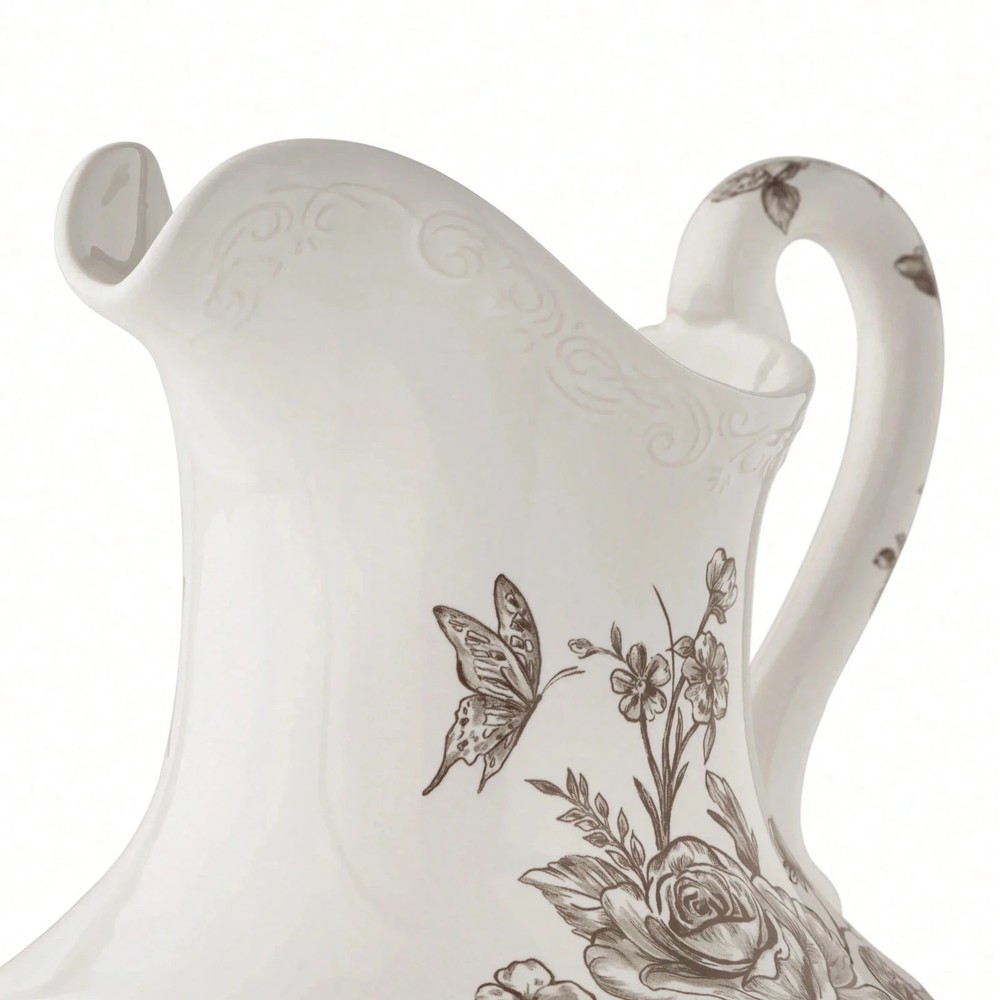 Stoneware 2-Quart Pitcher, Brown