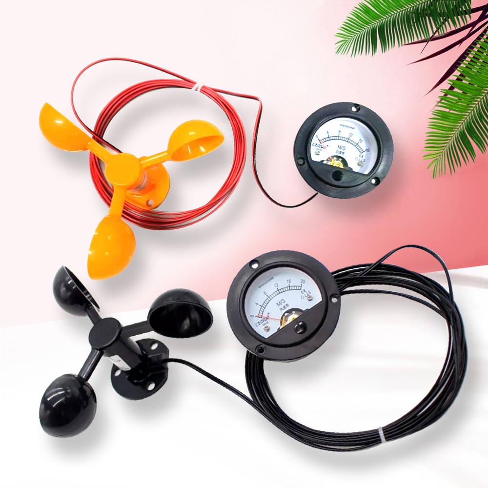 Wind Speed Sensor Tower Crane Self-Generating Type Display Unpowered Anemometer