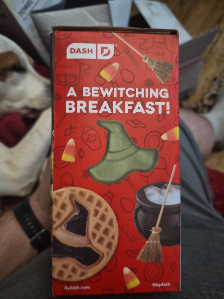 New Dash Witch Hat Mini Waffle Maker 4" Cooking Surface Ceramic Nonstick