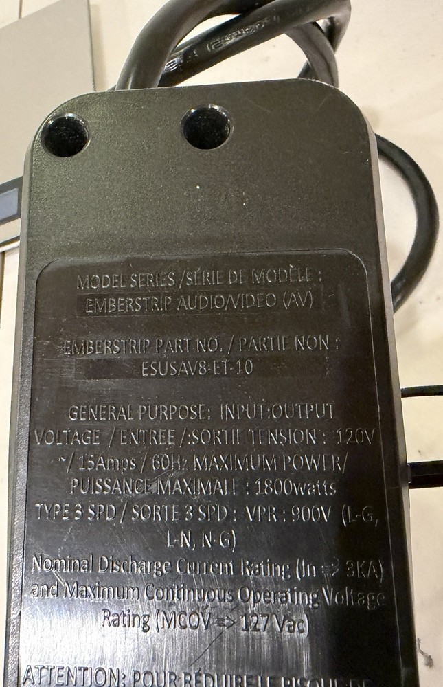 emberstrip 8AV+ Tier 2 Advanced Powerstrip