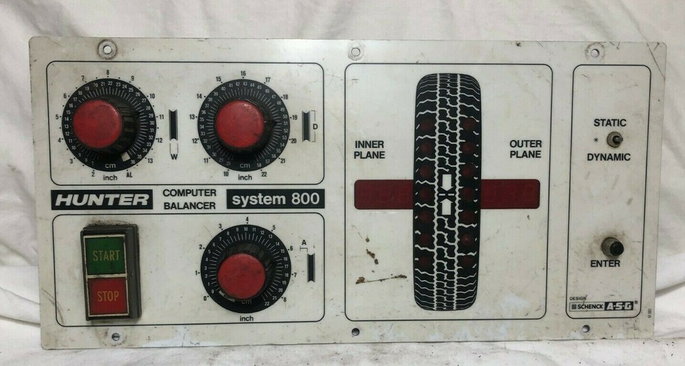 Hunter System 800 Wheel Balancer complete Display Circuit Control Board P107