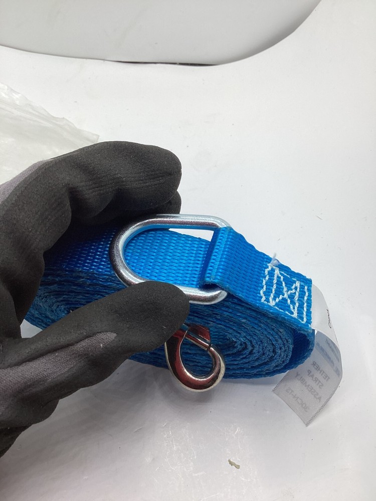 Ancra Tether Strap Assembly 30CN-TS with Buckle Snap Inside Blue for Lifting