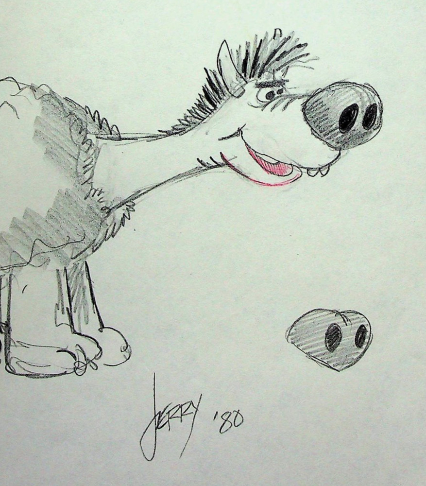 Daffy Dragons (Unreleased) JERRY EISENBERG Signed Hand-Drawn Character Layout#LF