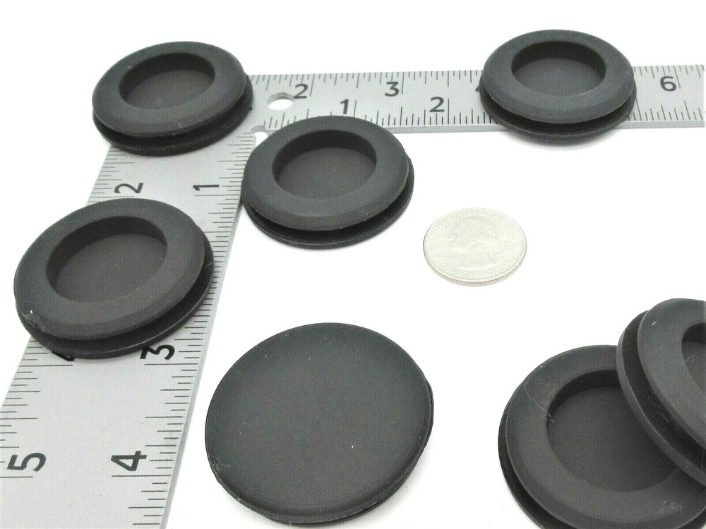 Solid Rubber Grommet Without Hole for 35mm Panel Hole 42mm OD Fits 3mm Panel
