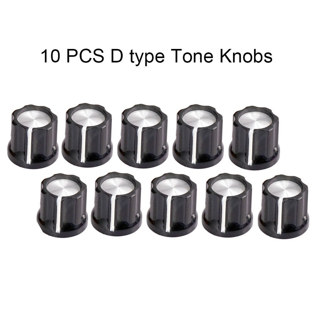 Compact and Easy to Use 10pcs D Type Volume Control Potentiometer Knobs