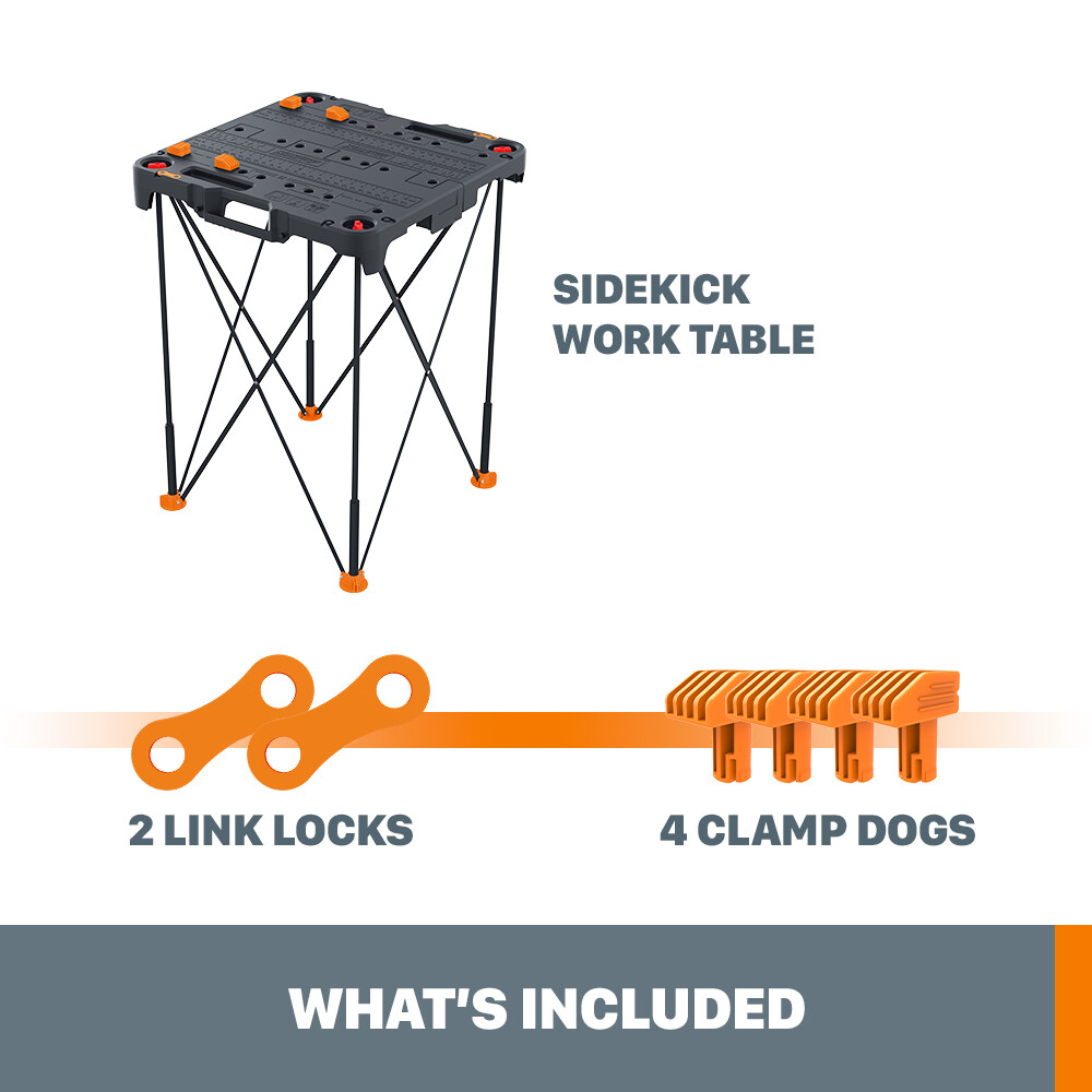 WX066 Worx Sidekick Portable Tailgate Work Table