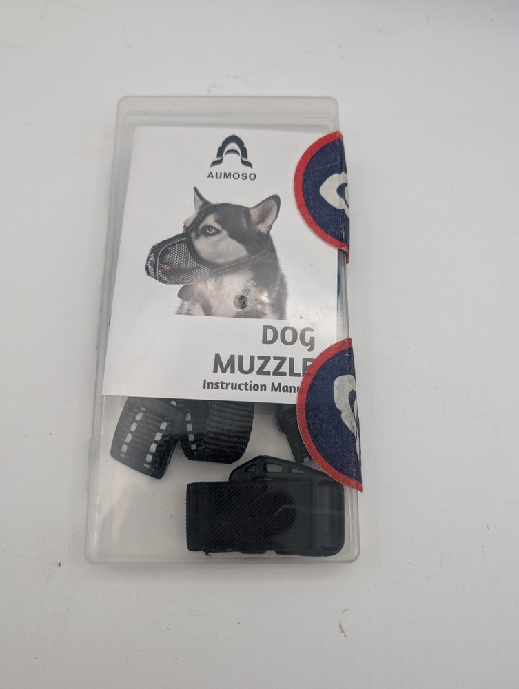 AUMOSO Dog Muzzle with Instructions - Size Small