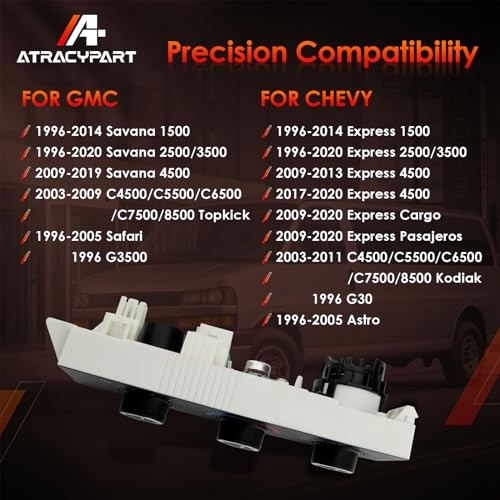 599-217 Front Climate Control Module A/C Heater Air Conditioning Panel Unit