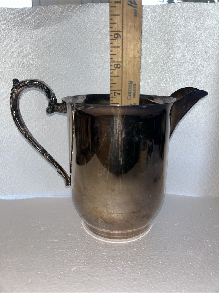 Vintage Sheridan silver on copper pitcher
