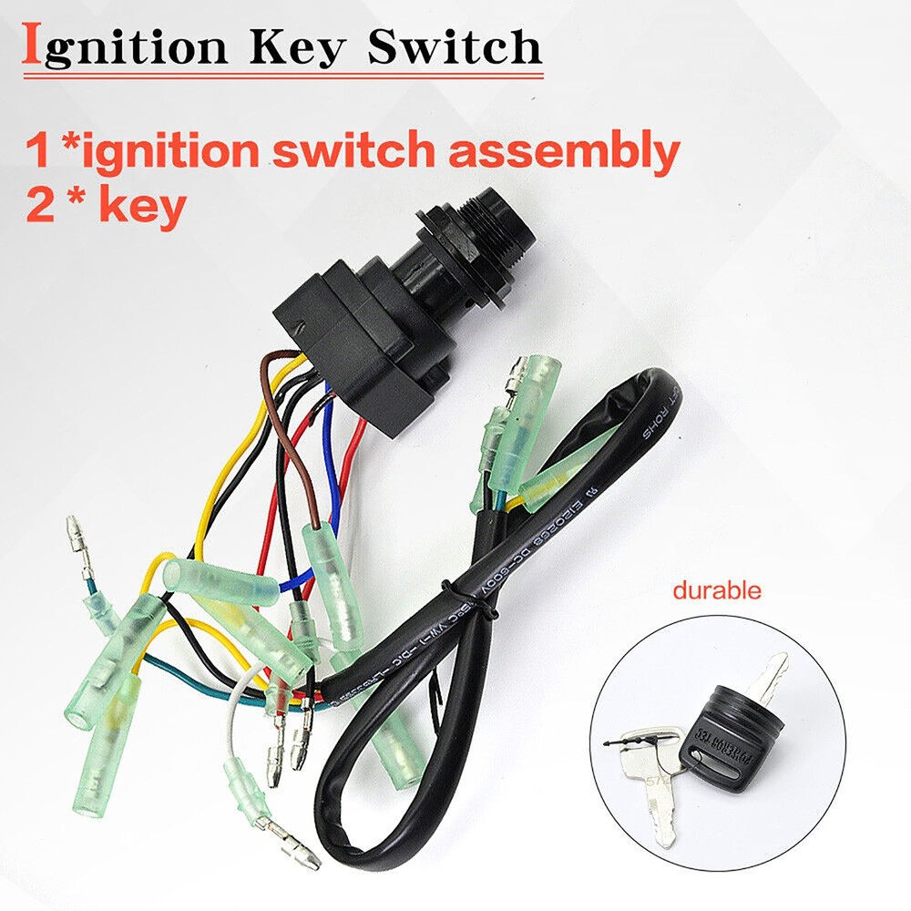 Ignition Key Switch Set For Yamaha Outboard Motor Control Box Accessories