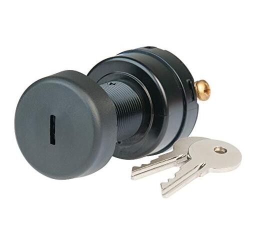 1001606 Ignition Switch, 3 Position - Off/Ignition/Start, black