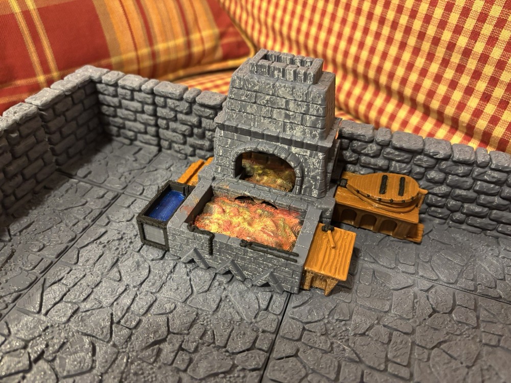 Blacksmith Forge for Tabletop (Dungeons & Dragons, Pathfinder, etc) - Colored