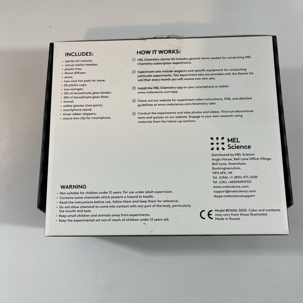 MEL Chemistry Starter Kit CH-Starter US 12+