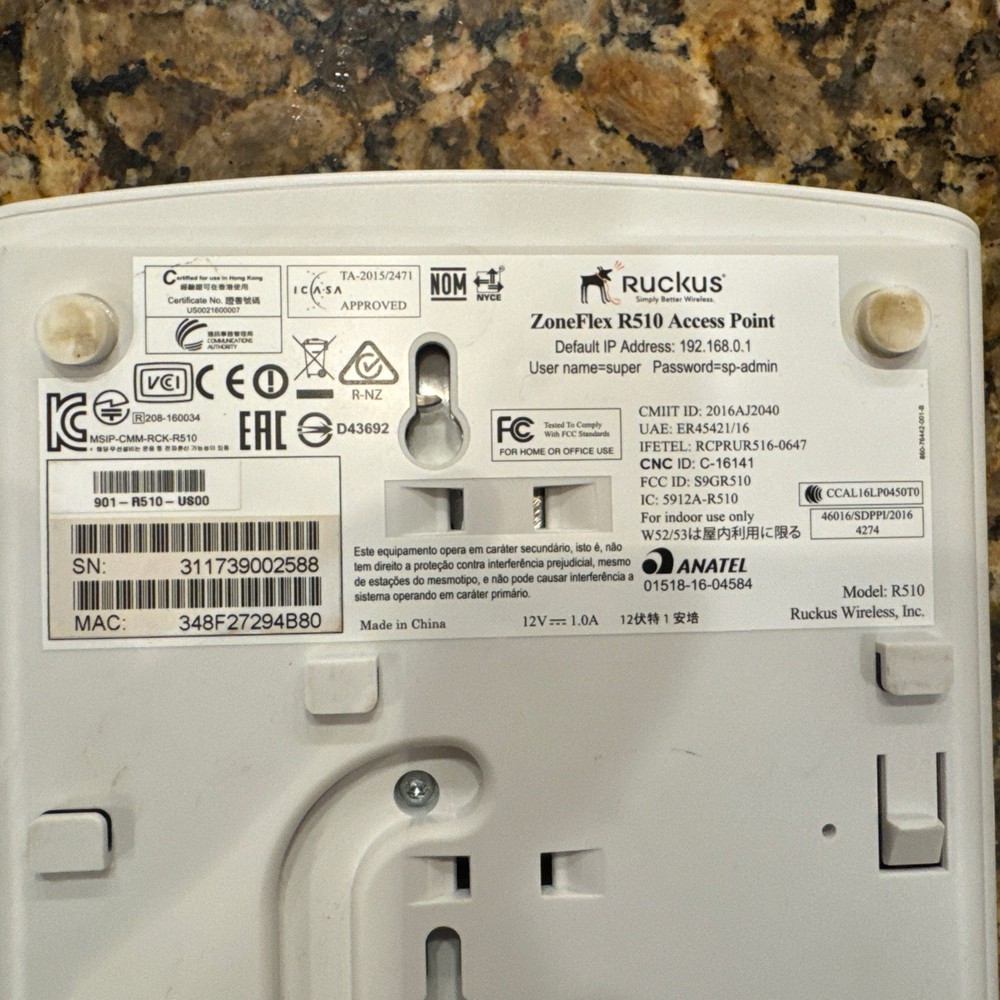 Ruckus ZoneFlex R510 Wi-Fi Access Points - White