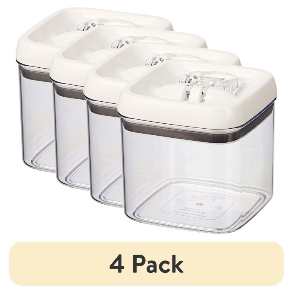 (2 pack) Canister - 4.5 Cup Flip-Tite® Square Food Storage Container