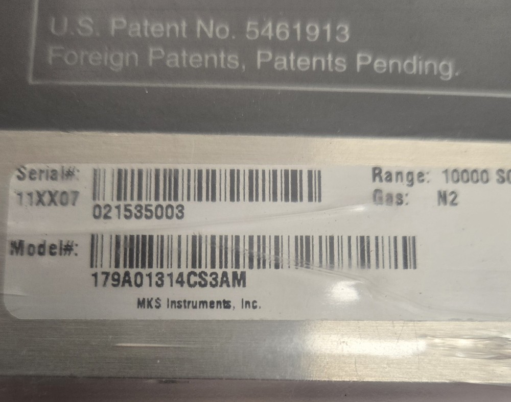 MKS FLOW METER 179A01314CS3AM.