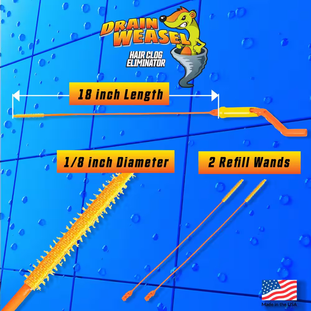Drain Weasel 3-Pack Refill for Drain Cleaning