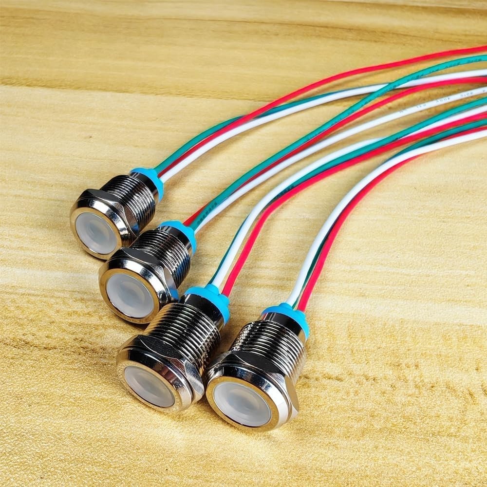 Bi Color LED Indicator Light 12mm 12V 24V