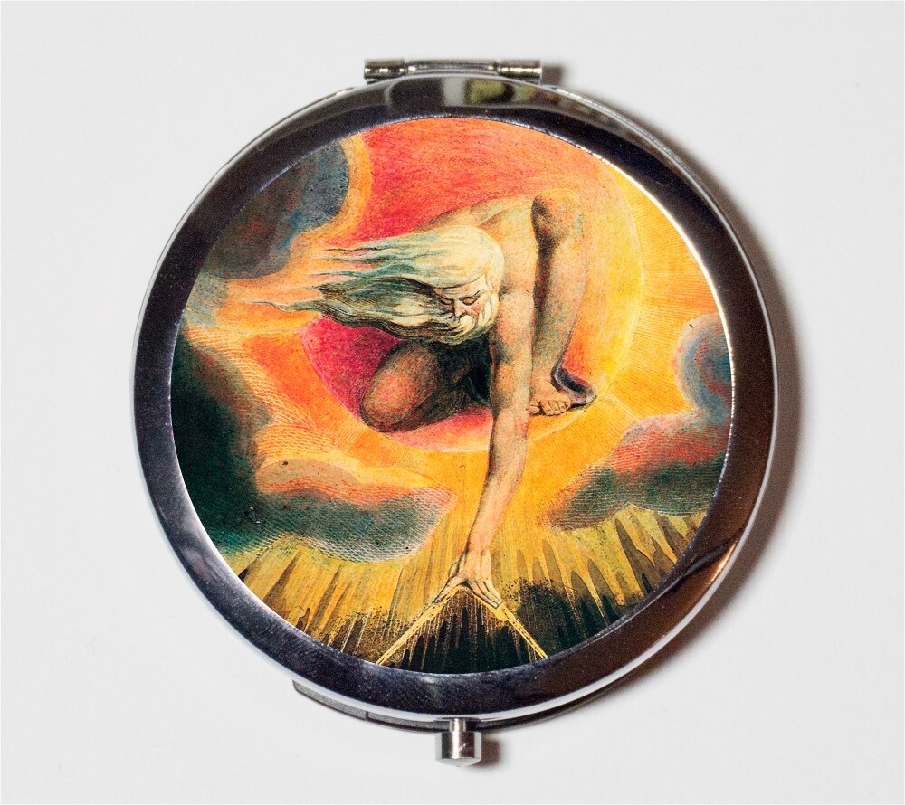 William Blake Ancient Days Compact Mirror Make Up Pocket Mirror Cosmetics