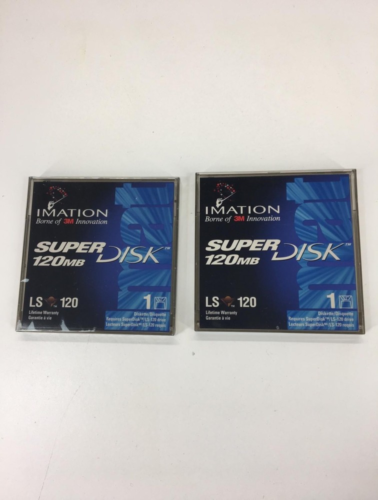 Imation LS120 SuperDisk™ 120MB Lot of 2