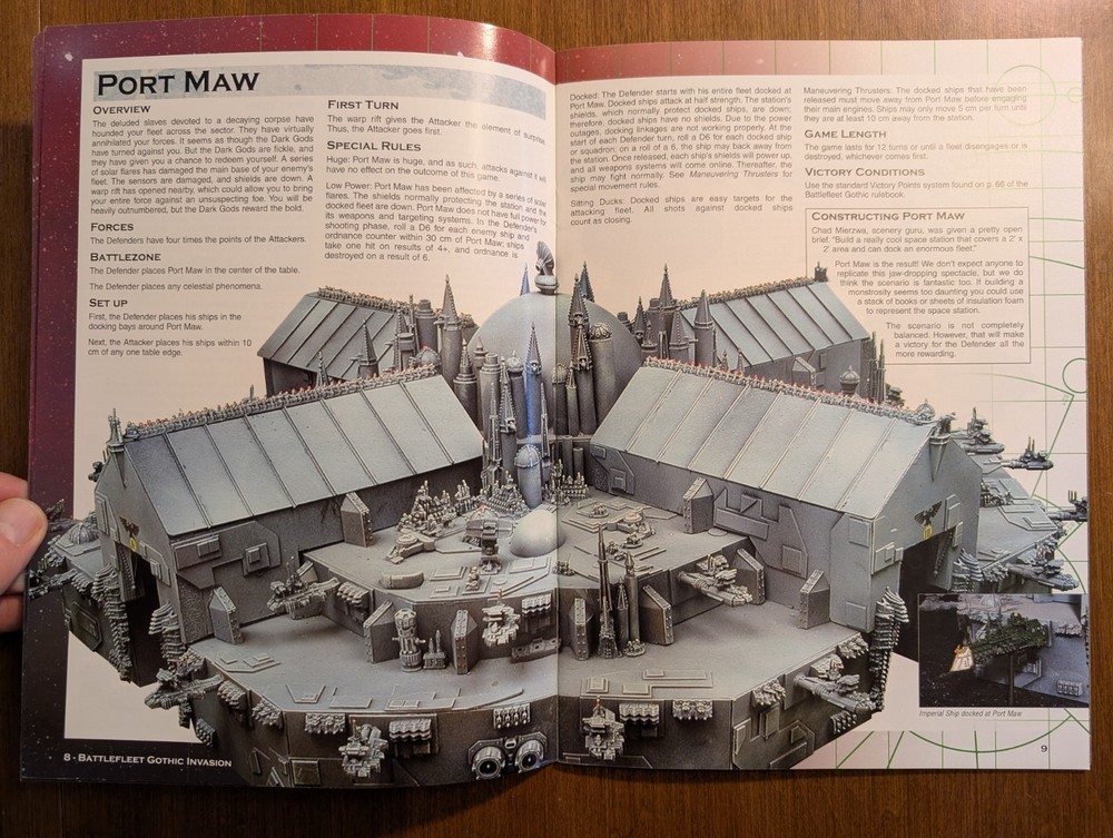 Warhammer 40k BATTLEFLEET GOTHIC INVASION Games Workshop 2002 Voidship battles