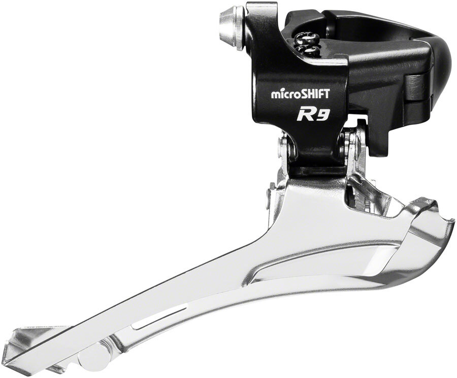 microSHIFT R9-B Double Front Derailleur - 9-Speed, Double, 46-52t Max, Band