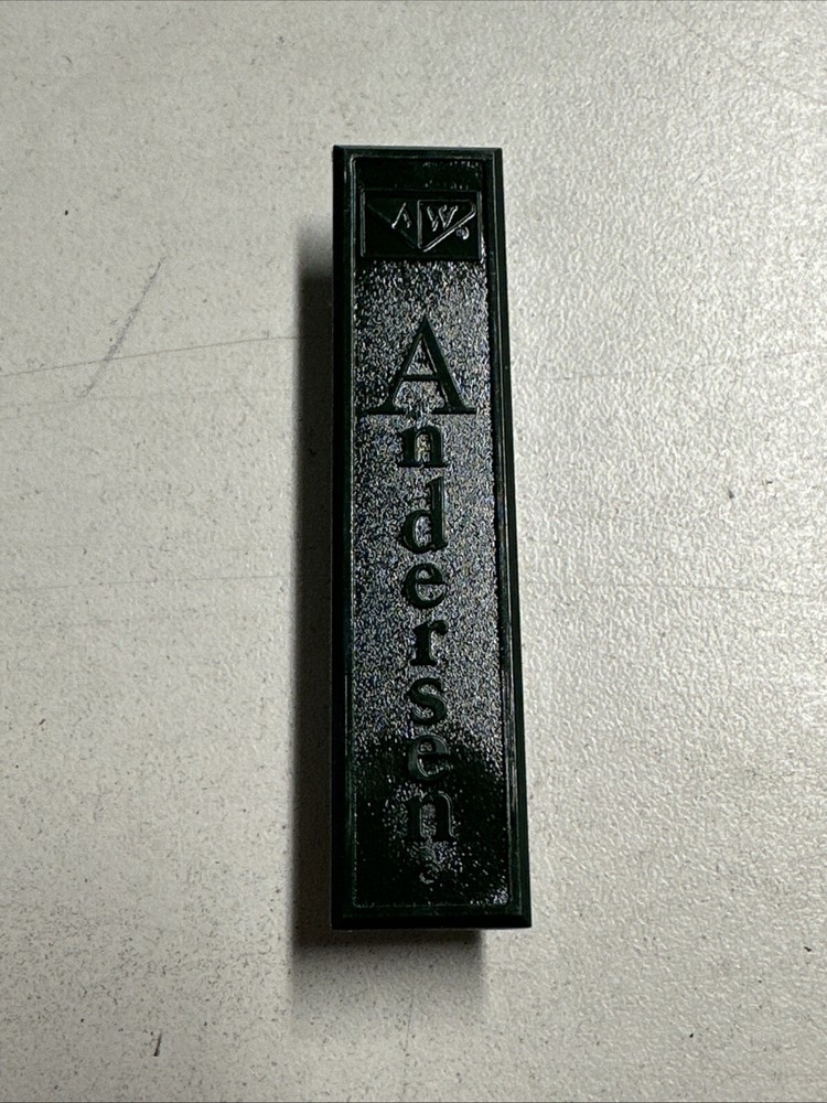 Andersen - Perma-Shield Gliding Door Logo Plate, Plastic - Forest Green