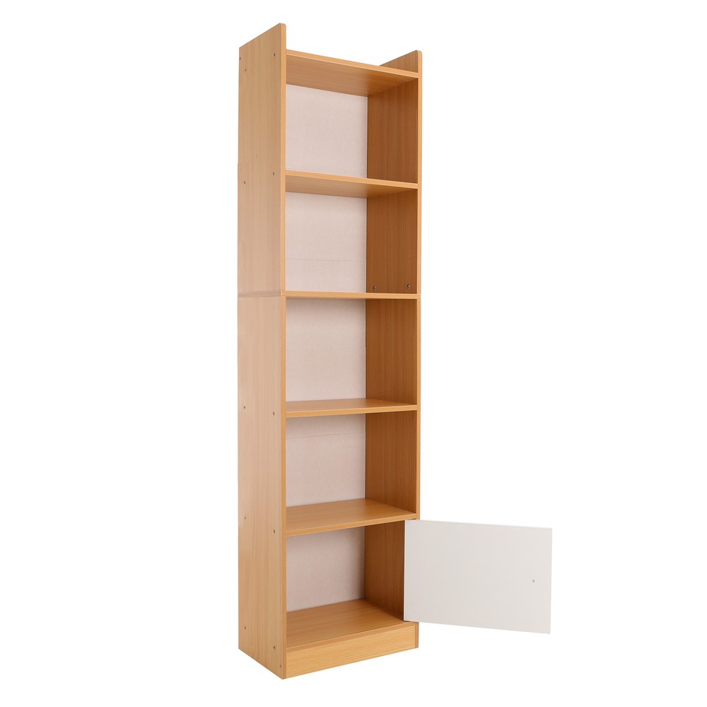 5-Tier Storage Rack 5-Tier Modern Storage Rack Small Narrow Corner Bookcase