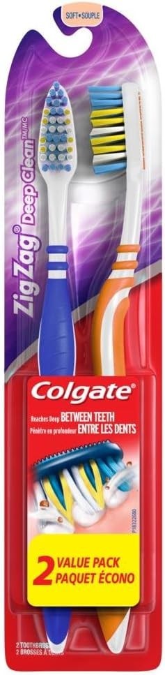 2 Colgate Zig Zag Deep Medium 8 Plus 2 Protect And 1 Aim Soft Súper Deal
