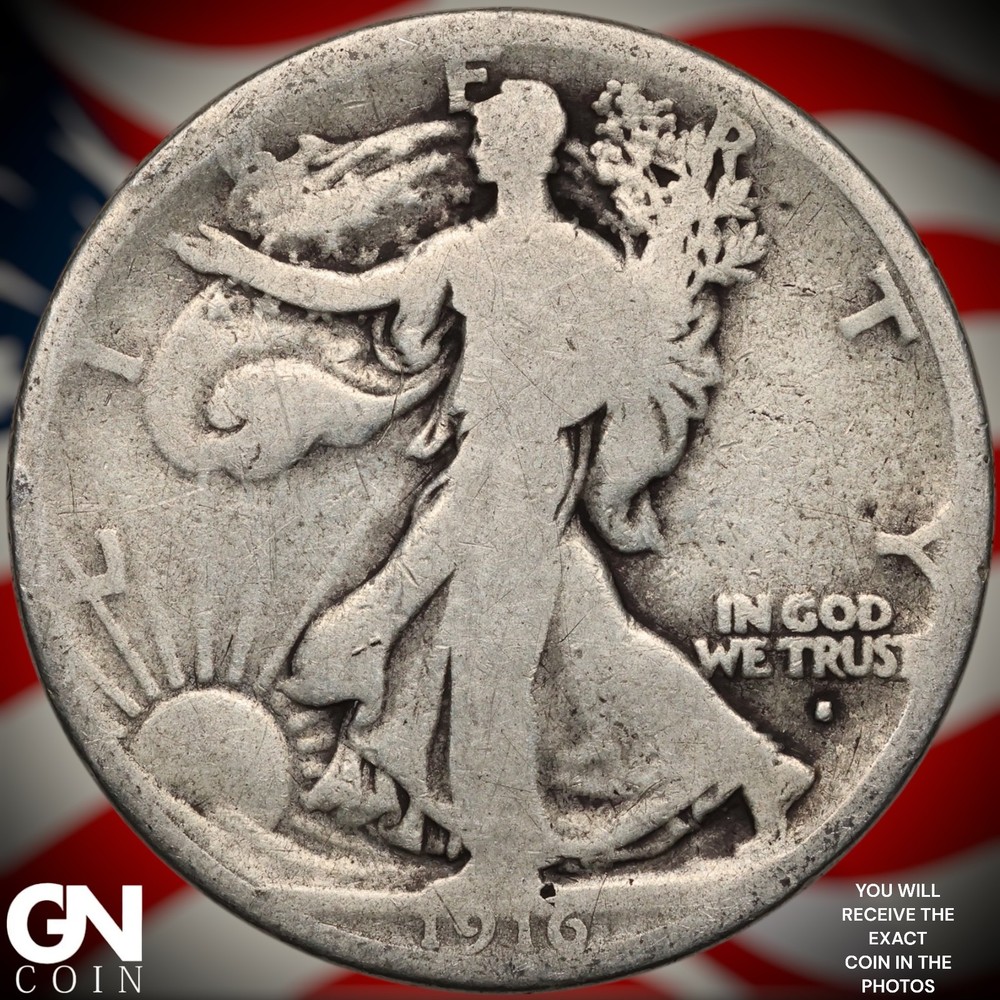 1916 S Walking Liberty Half Dollar A9830